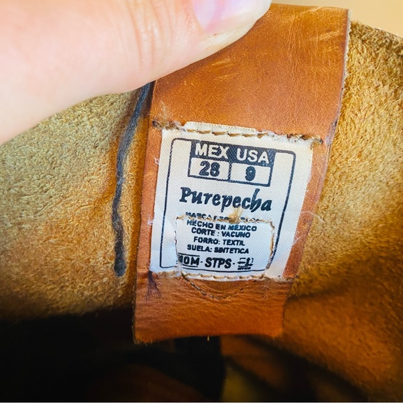 PUREPECHA Men’s Leather Work Boots - Picture 5 of 6